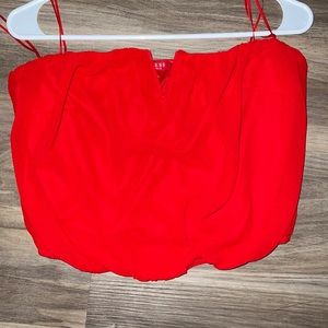 Red Guess tube top, Size M